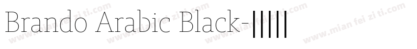 Brando Arabic Black字体转换